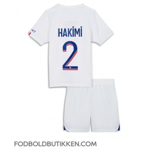 Paris Saint-Germain Achraf Hakimi #2 Tredjetrøje Børn 2022-23 Kortærmet (+ Korte bukser)